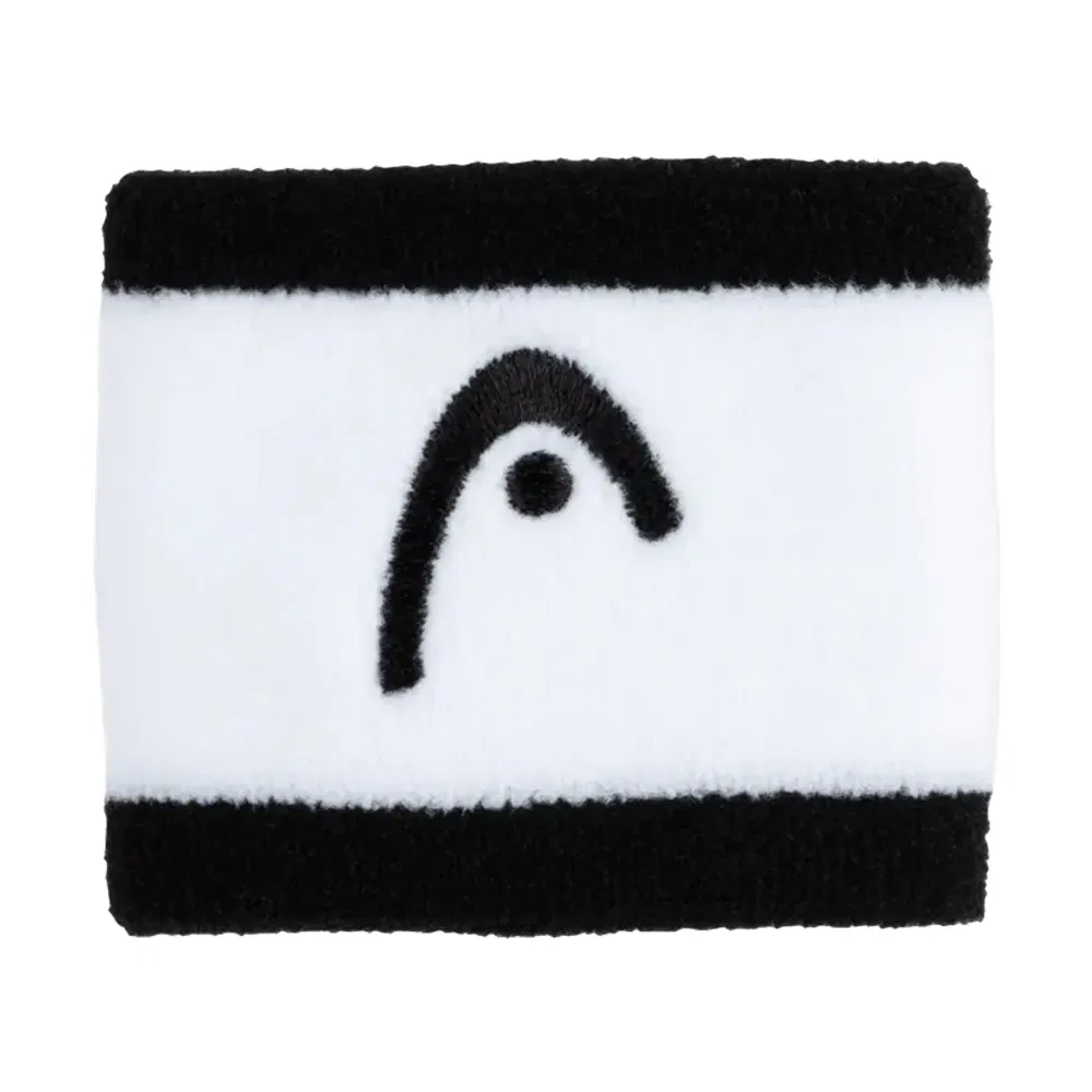 Head WRISTBAND STRIPED 2,5" (285865) Напульсники Белый/Черный