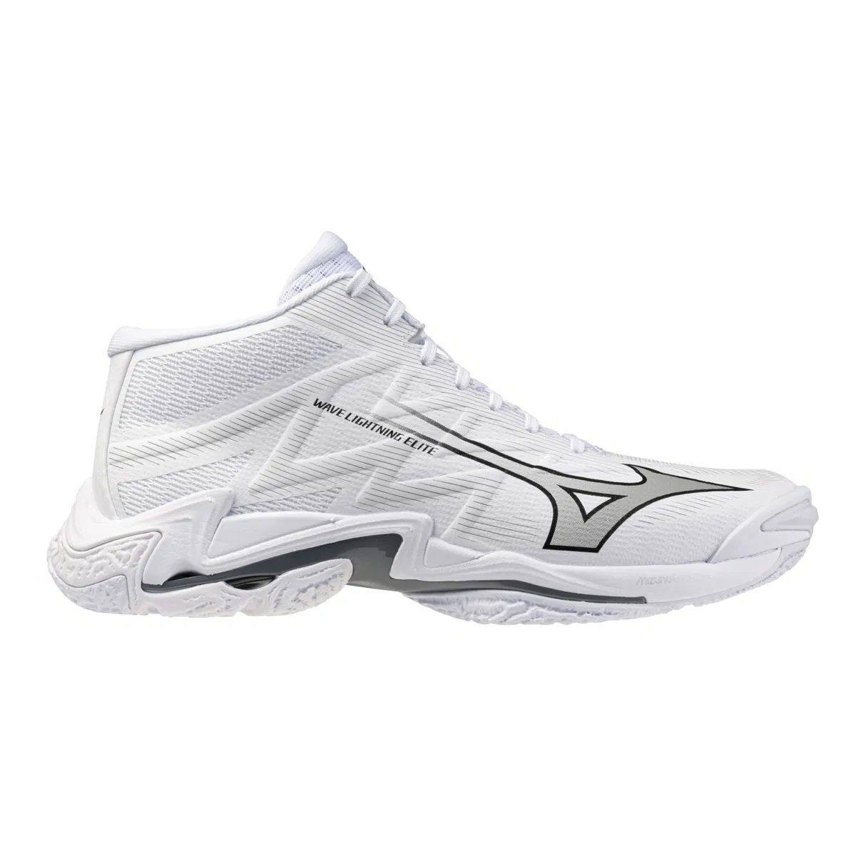 Mizuno WAVE LIGHTNING ELITE MID Кроссовки волейбольные Белый/Серый