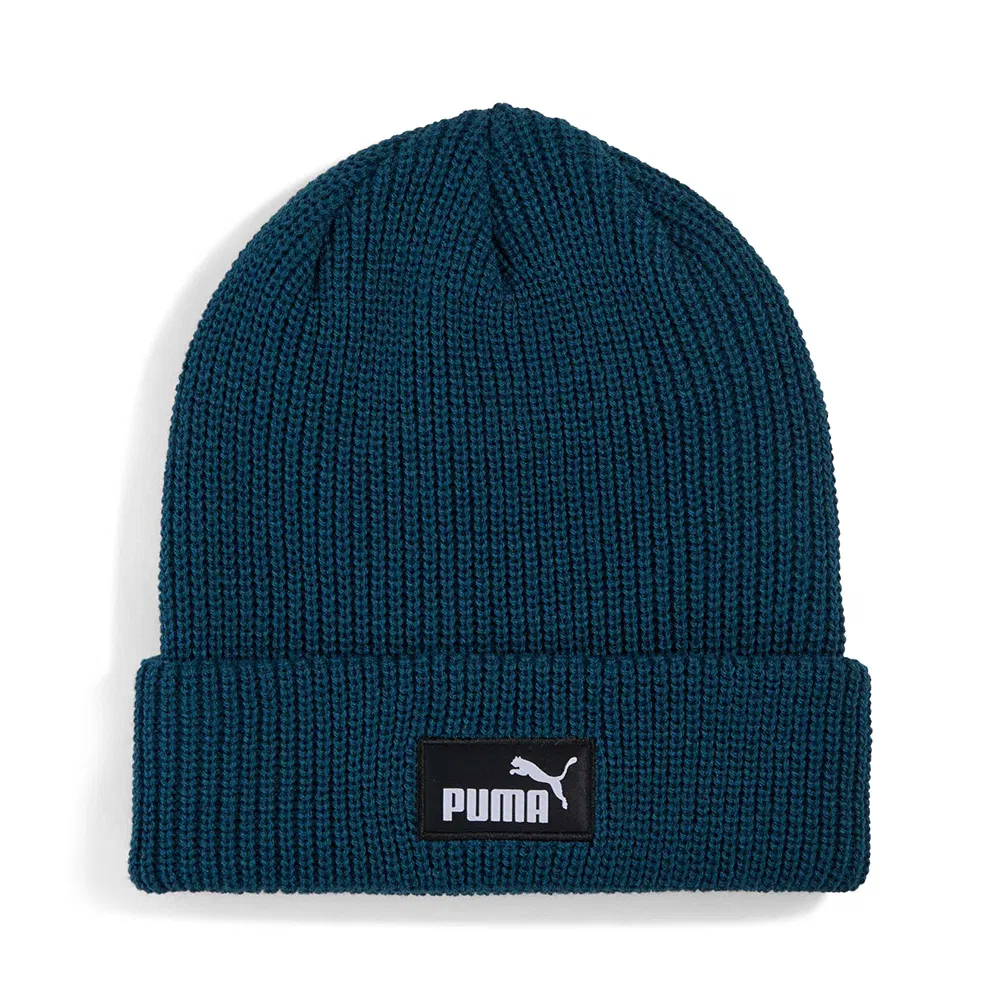 Puma ESSENTIALS HIGH CROWN BEANIE Шапка беговая Темно-синий