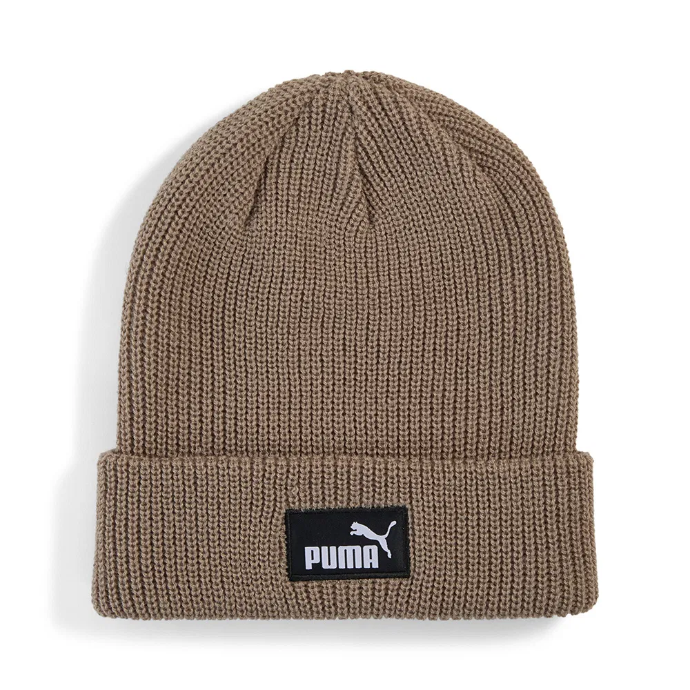 Puma ESSENTIALS HIGH CROWN BEANIE Шапка беговая Серо-бежевый