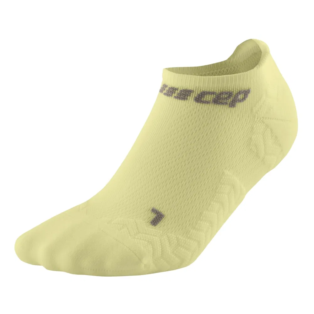 CEP ULTRALIGHT NO SHOW COMPRESSION SOCKS Компрессионные ультракороткие носки Желтый/Серый