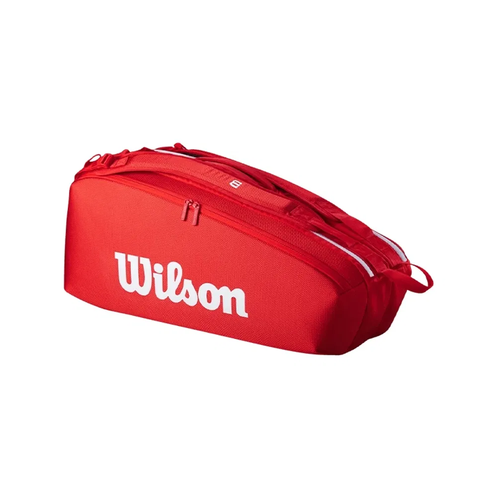 Wilson SUPER TOUR 6R Сумка для 6 теннисных ракеток Красный