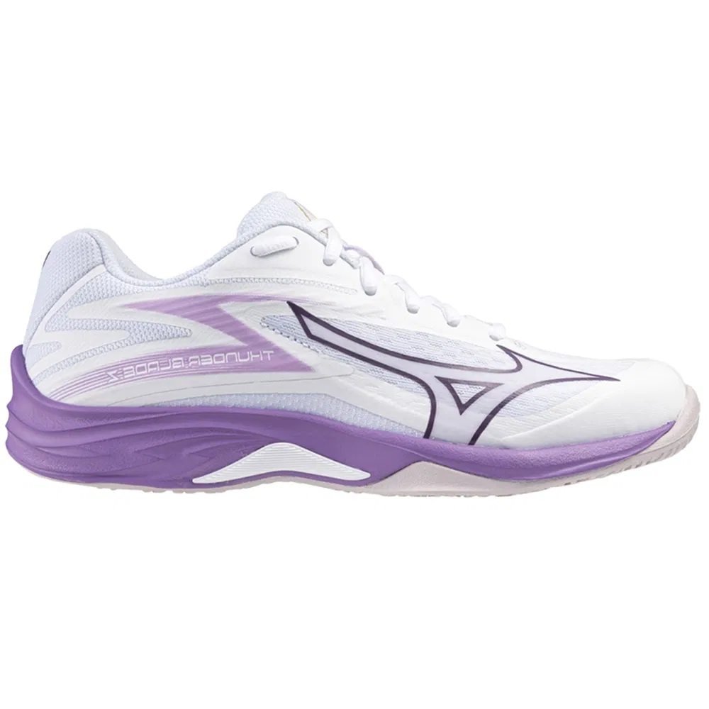 Mizuno THUNDER BLADE Z (W) Кроссовки волейбольные женские Белый/Фиолетовый