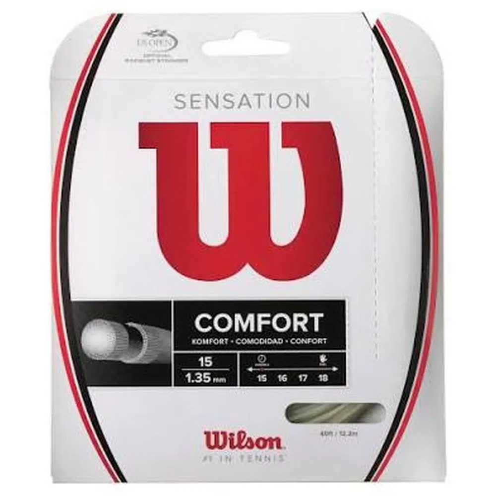 Wilson SENSATION 1.35 Теннисная струна 12м Белый