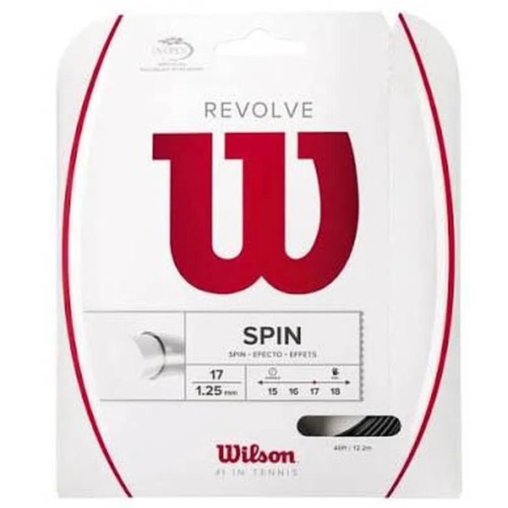 Wilson REVOLVE BLACK 17 Теннисная струна 12м