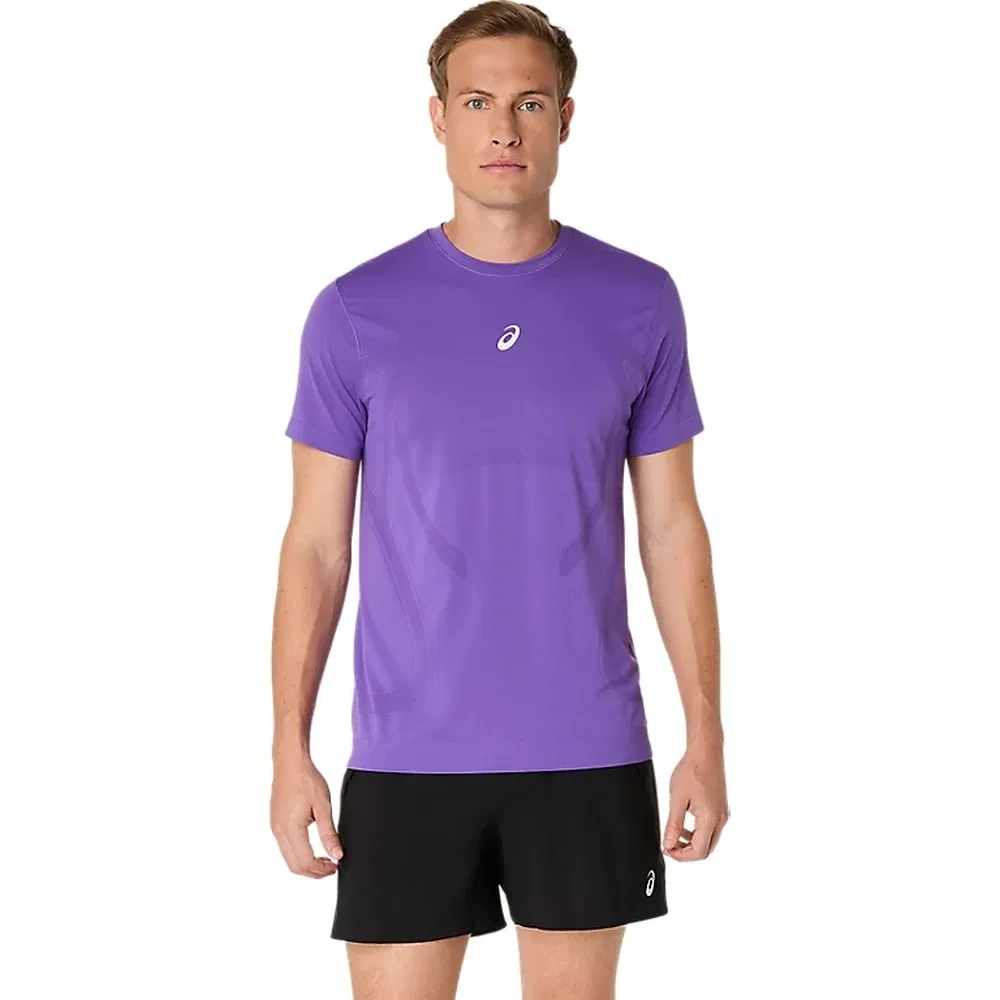 Asics ROAD SEAMLESS SS TOP Футболка беговая Фиолетовый