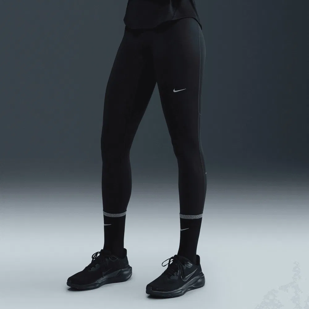 Nike TEMPO HIGH-WAISTED 7/8 LEGGINGS (W) Тайтсы беговые женские Черный