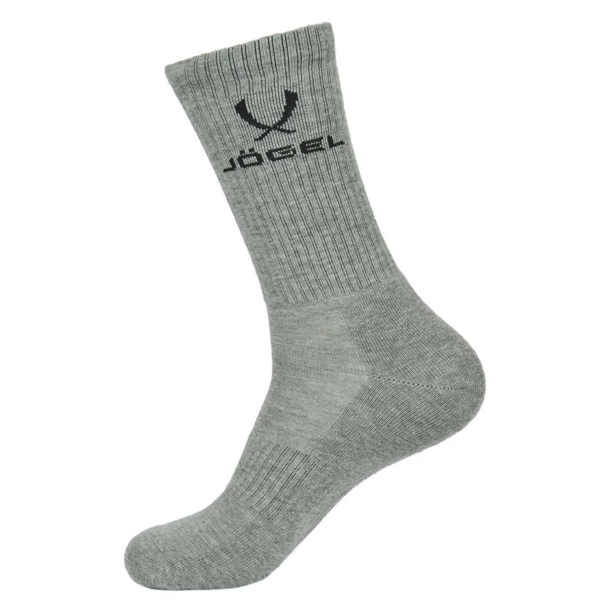Jögel ESSENTIAL HIGH CUSHIONED SOCKS Носки высокие (2 пары) Серый/Черный