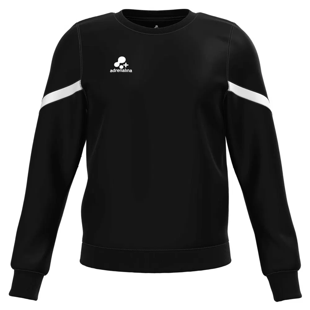 +Adrenalina 3311 SILVER Толстовка унисекс Черный/Белый