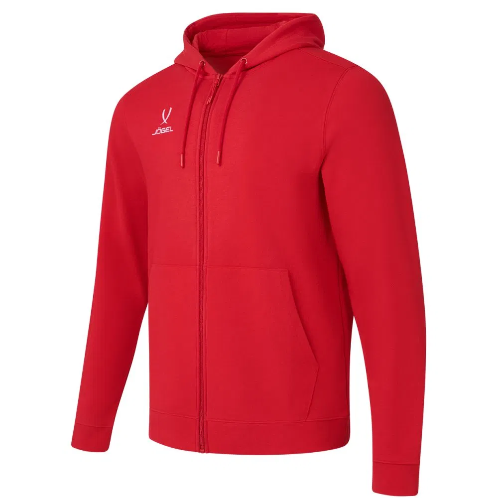 Jögel ESSENTIAL COTTON FZ HOODIE Толстовка с капюшоном на молнии Красный
