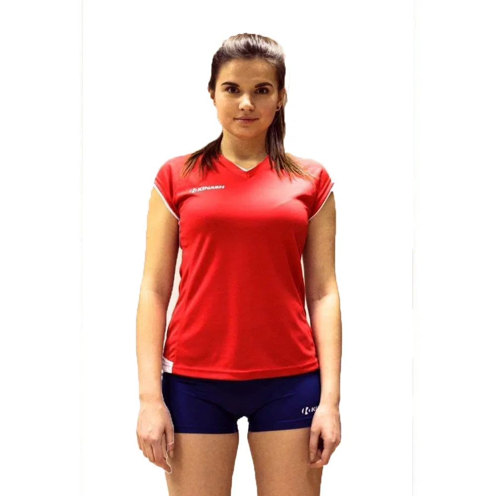 Kinash BARSA T-SHIRT Футболка волейбольная женская Красный/Белый
