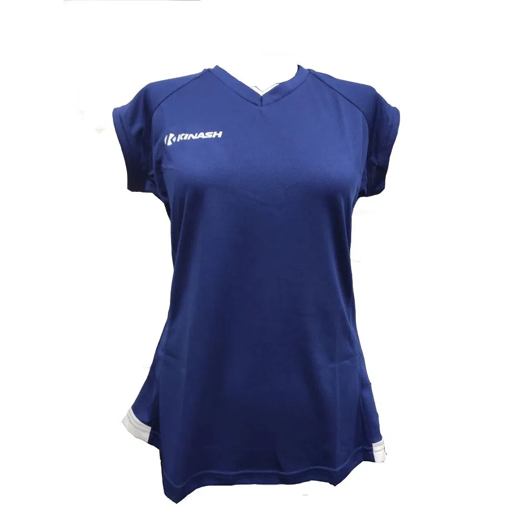 Kinash BARSA T-SHIRT Футболка волейбольная женская Темно-синий/Белый