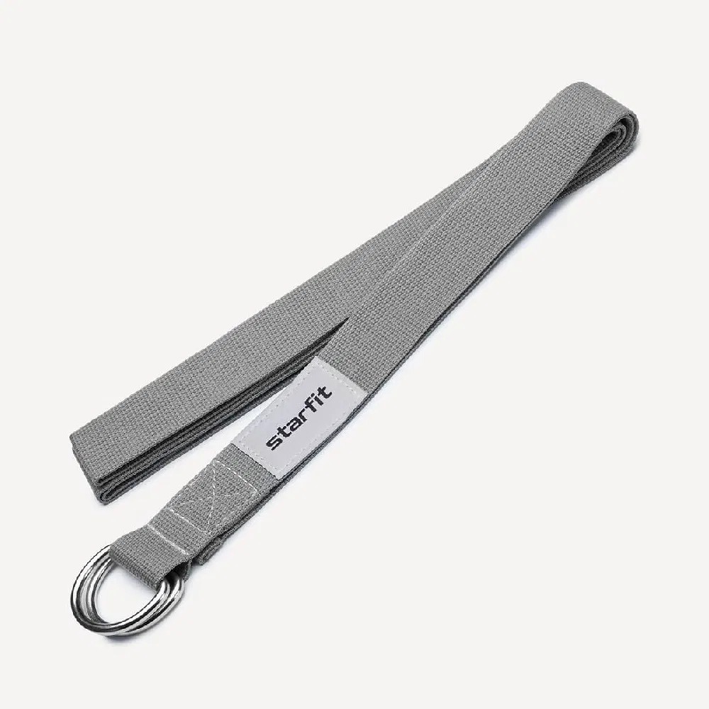 Starfit YB-100 Ремень для йоги 240 см Темно-серый