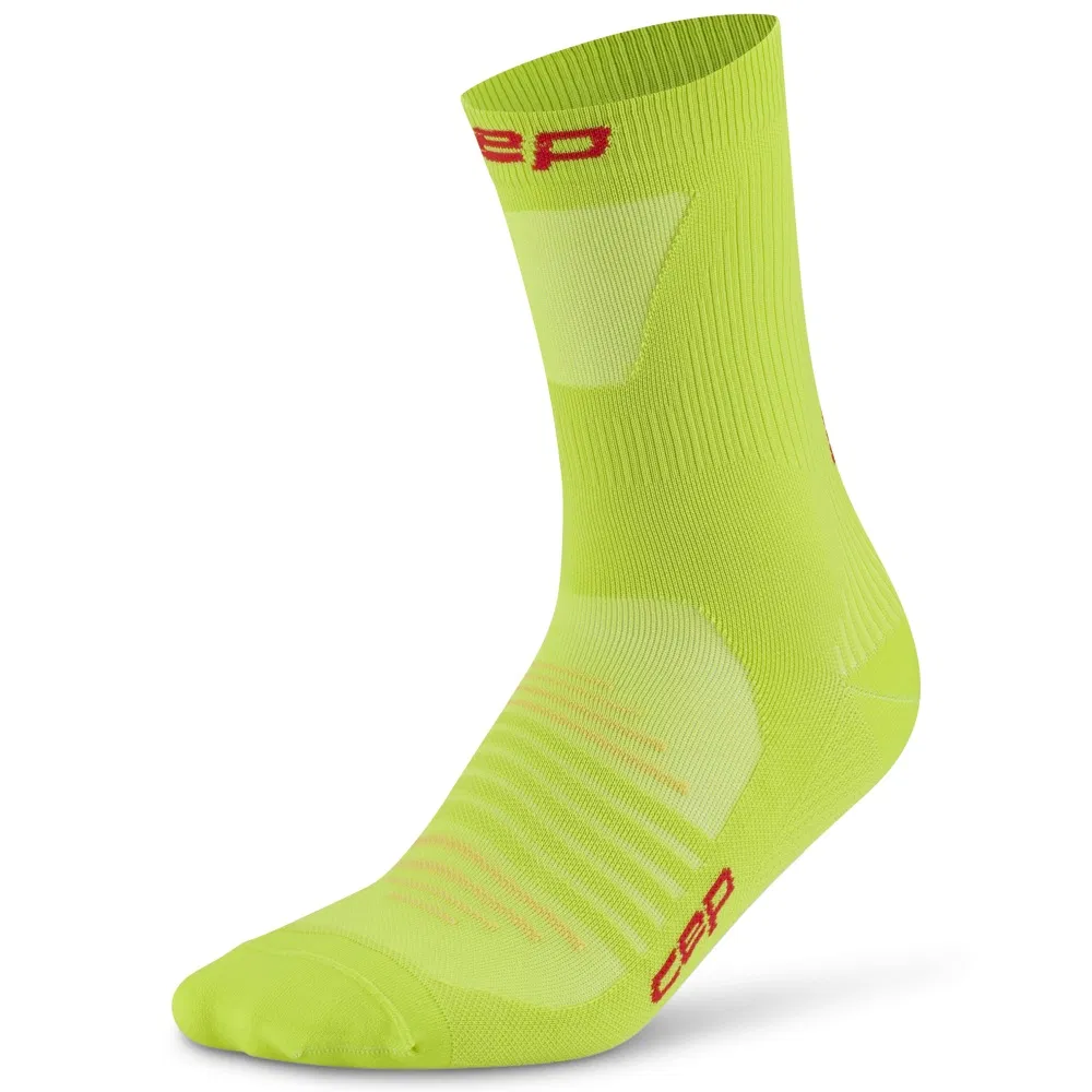 CEP RUN ULTRALIGHT MID CUT COMPRESSION SOCKS Компрессионные носки Желтый/Черный