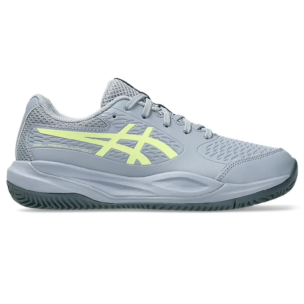 Asics GEL-RESOLUTION X GS CLAY Кроссовки теннисные Серый/Салатовый