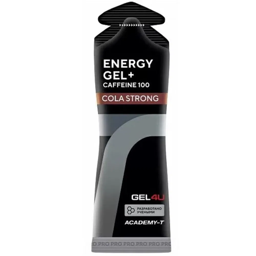 Gel4U ENERGY GEL + COFFEINE 100 Гель энергетический углеводный с кофеином 60 мл Кола