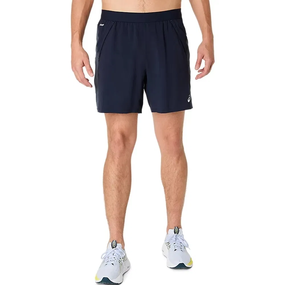 Asics ROAD 7IN SHORT Шорты беговые Темно-синий