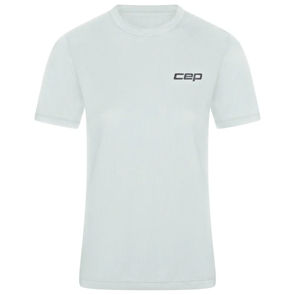 CEP CORE RUN SHORT SLEEVE SHIRT (W) Футболка беговая женская Бледно-голубой