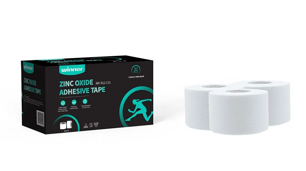 Winner ZINC OXIDE ADHESIVE TAPE 3,8см x 10м Тейп жесткий (32 шт) Белый