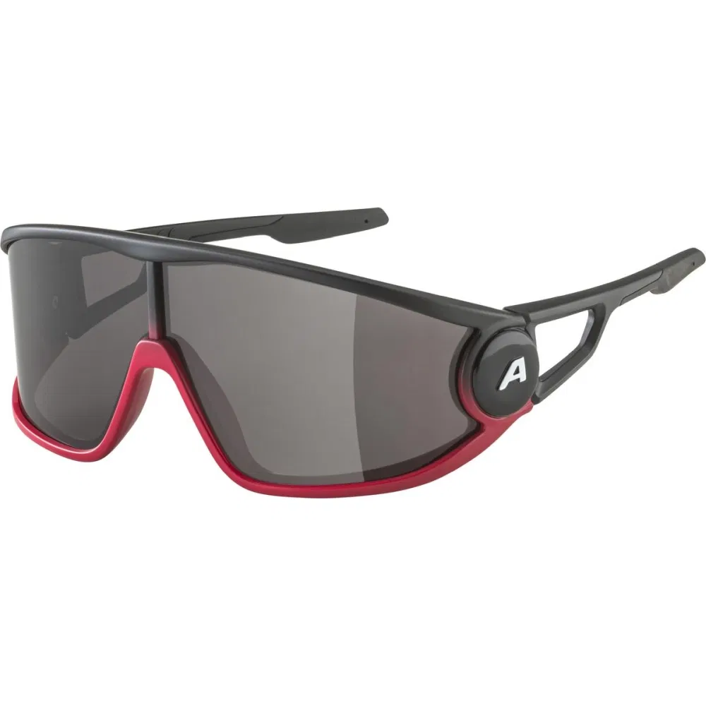 Alpina LEGEND BLACK-RED MATT/BLACK Очки солнцезащитные Черный/Красный