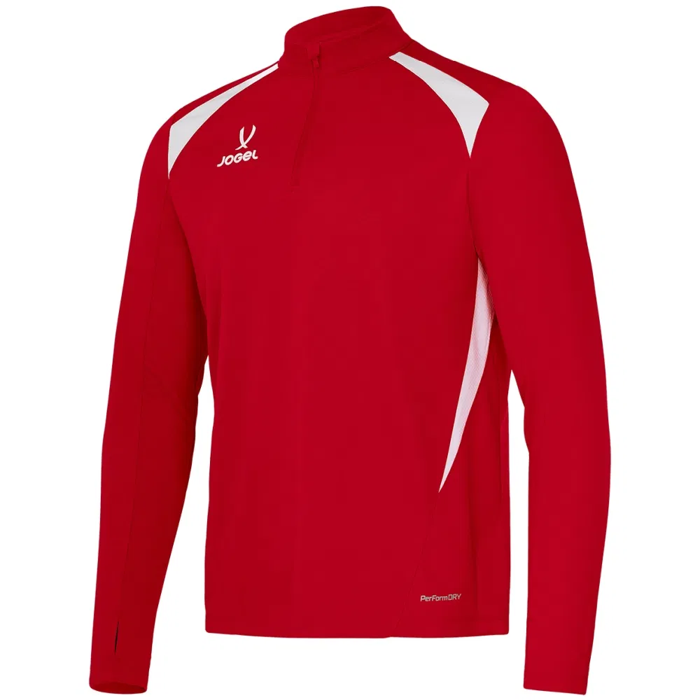 Jogel DIVISION PERFORMDRY TRAINING 1/4 ZIP TOP Джемпер тренировочный детский Красный