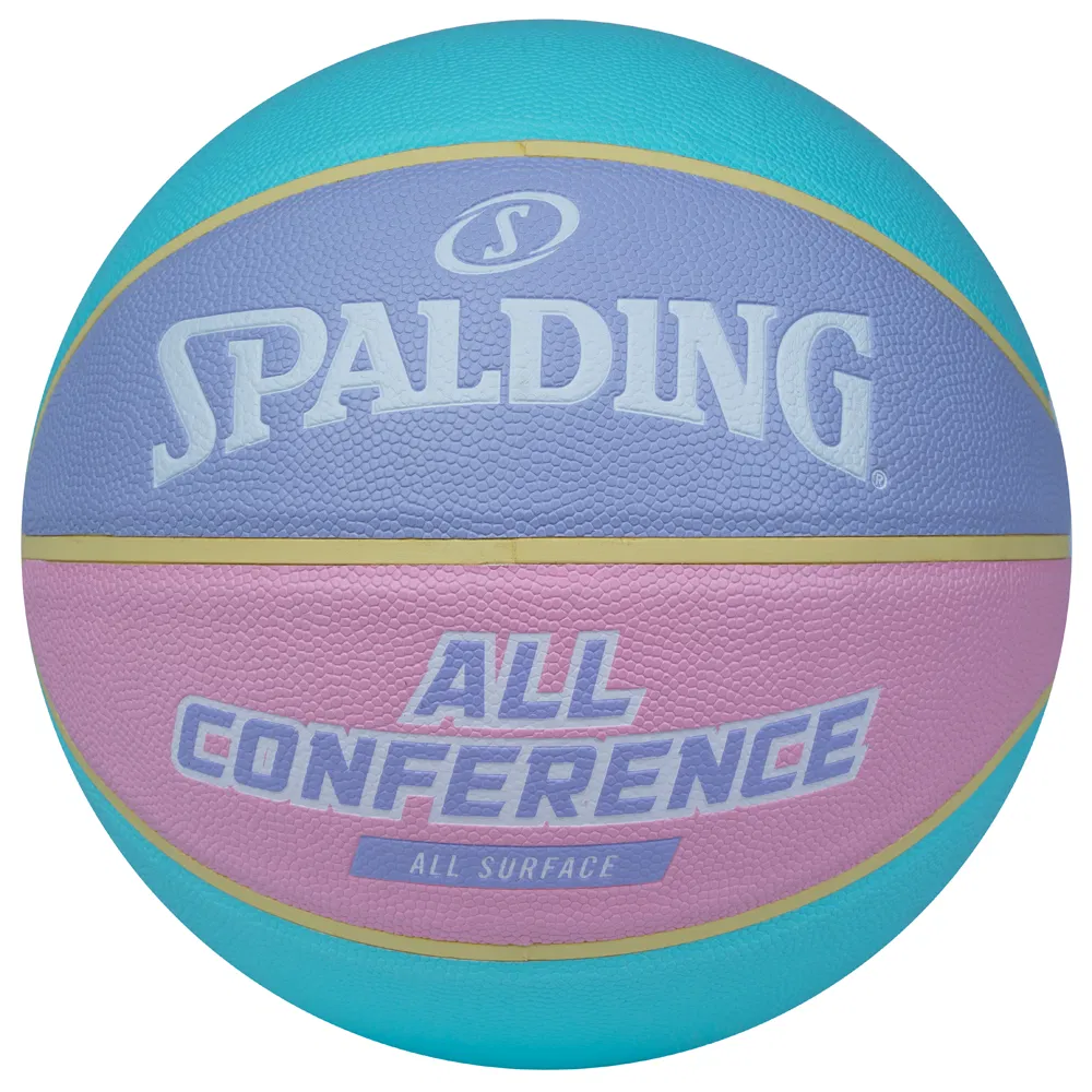 Spalding ALL CONFERENCE (77-065Z) Мяч баскетбольный Голубой/Розовый/Фиолетовый