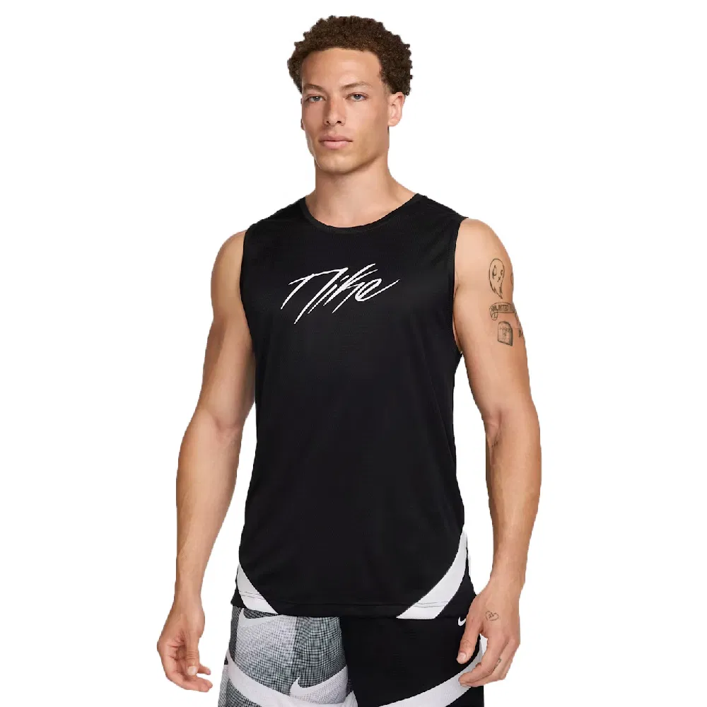 Nike ICON DRI-FIT BASKETBALL JERSEY Майка баскетбольная Черный/Белый