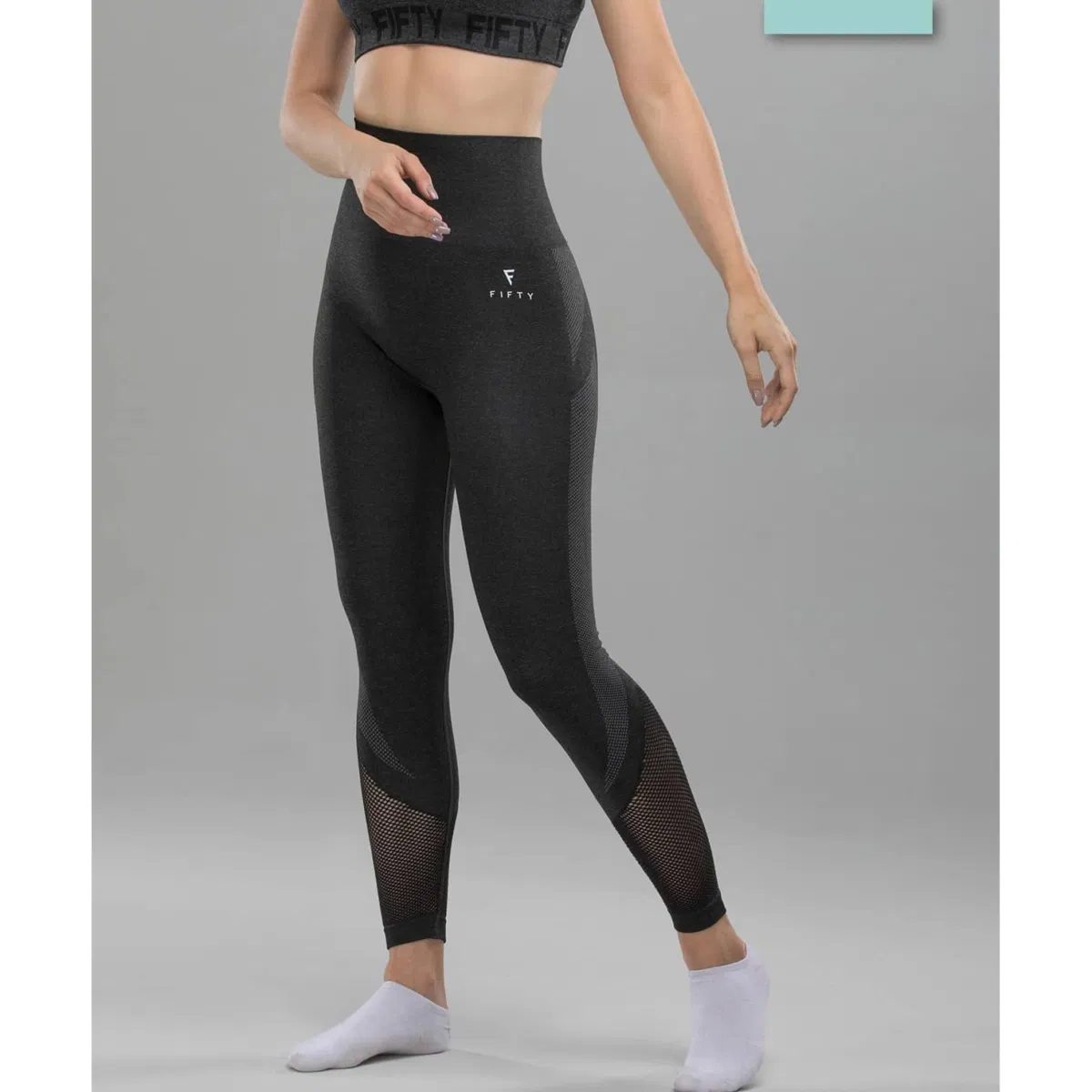 Fifty HEARTLET FA-WH-0108 Тайтсы женские Серый