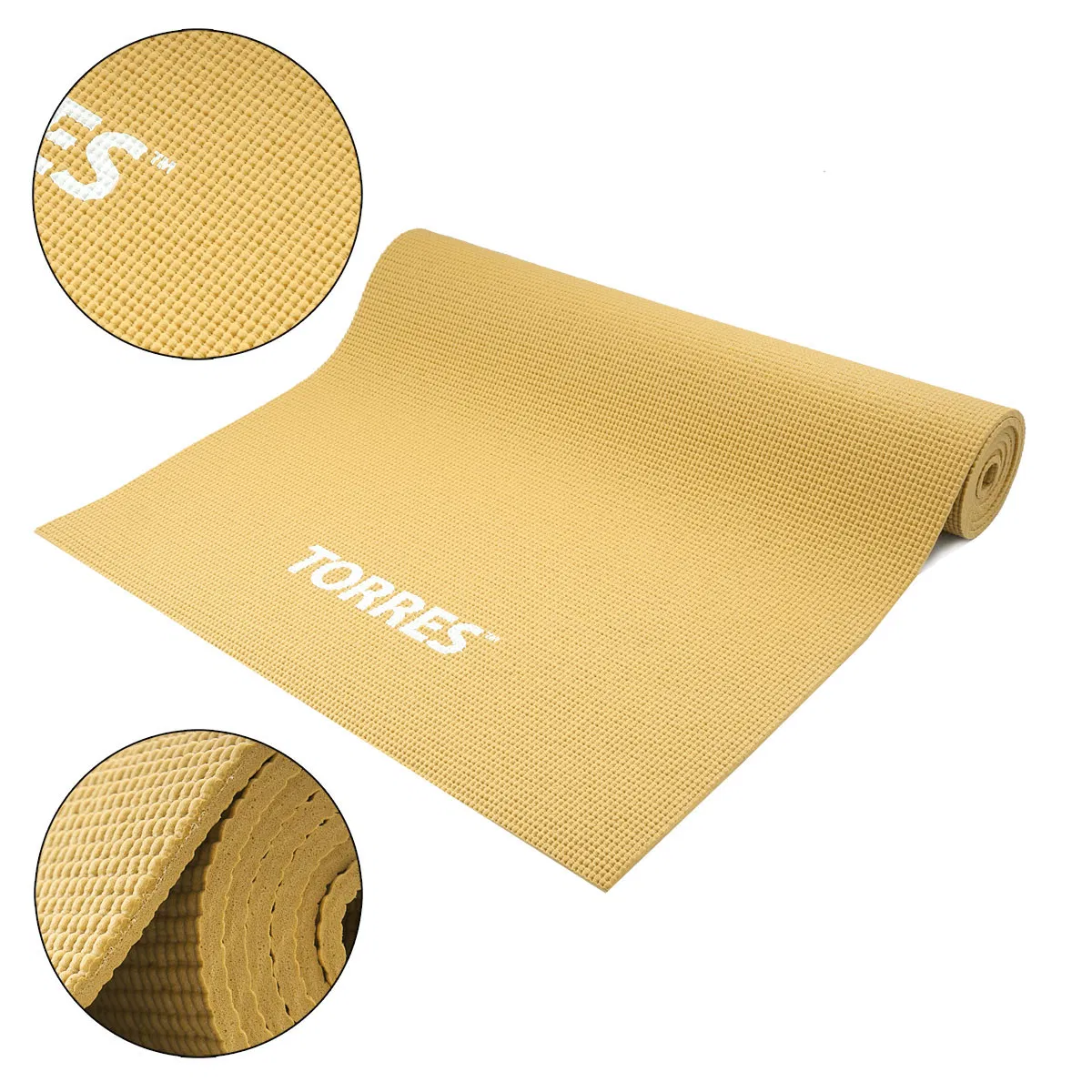 Torres RELAX 6 Коврик для йоги Бежевый