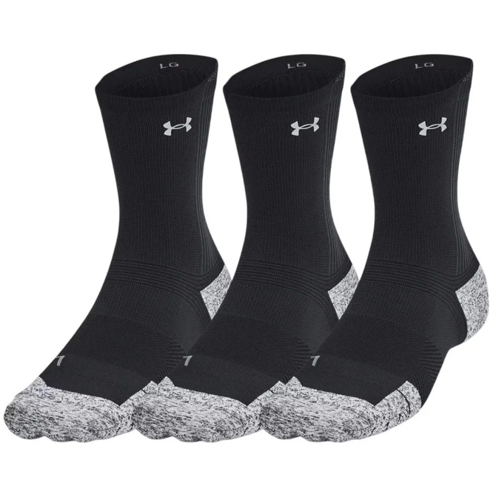 Under Armour ARMOURDRY CUSHION x3 Носки беговые (3 пары) Черный/Серый