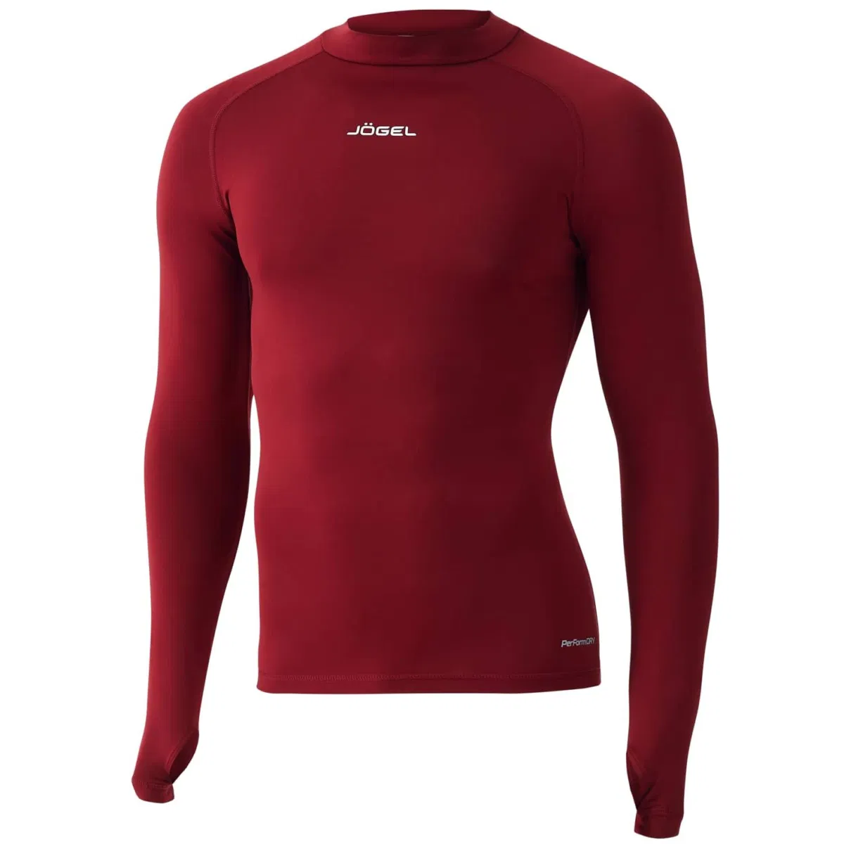 Jögel CAMP PERFORMDRY TOP LS Футболка компрессионная с длинным рукавом Гранатовый