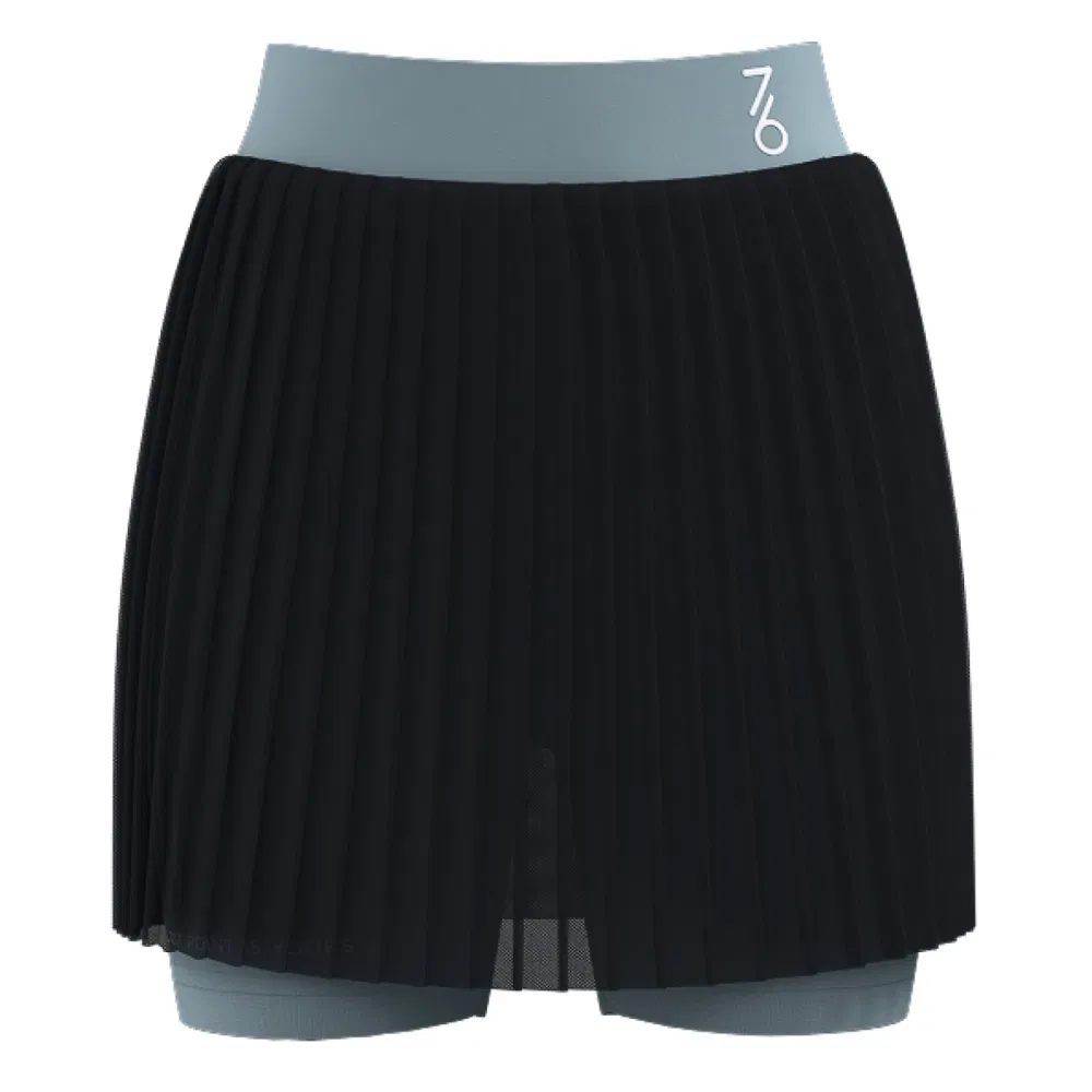 7/6 KRIS SKIRT "EBONY" Юбка теннисная женская Темно-синий/Голубой
