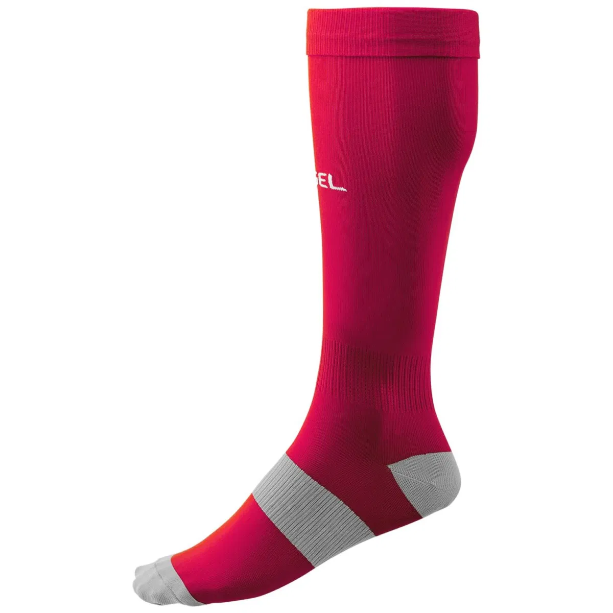 Jögel CAMP BASIC SOCKS Гетры футбольные Гранатовый/Серый/Белый