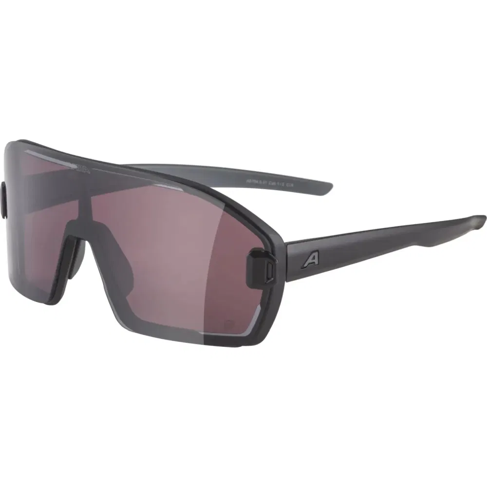 Alpina BONFIRE MAG Q BLACK MATT/PINK/BLACK Очки солнцезащитные Черный Матовый/Розовый