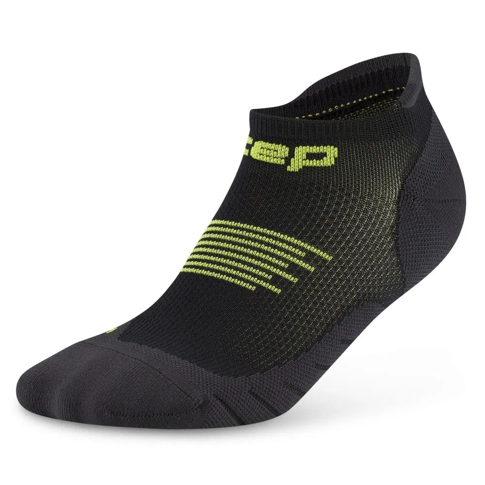 CEP CORE RUN NO SHOW SOCKS 5.0 Носки беговые ультракороткие Черный/Салатовый