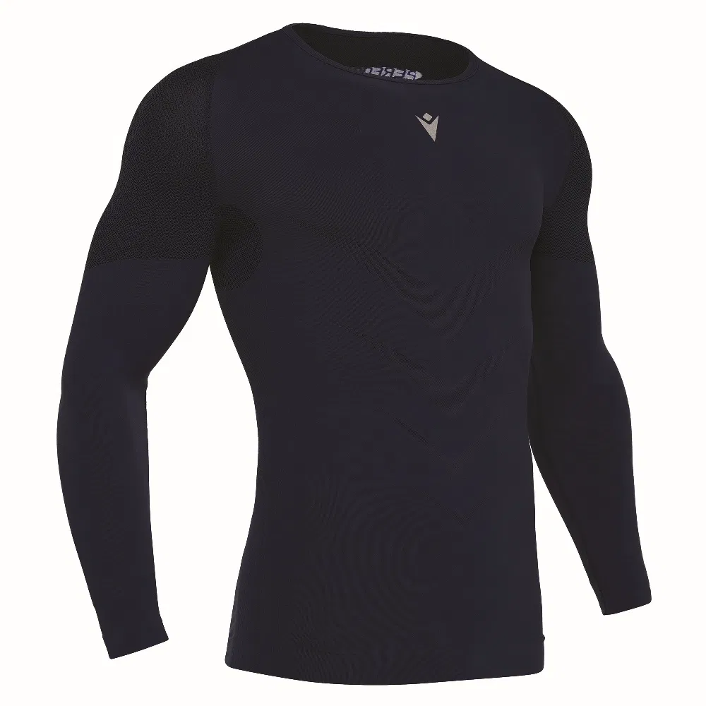 Macron PERFORMANCE ++ LONG-SLEEVES TOP Компрессионная футболка с длинным рукавом Темно-синий