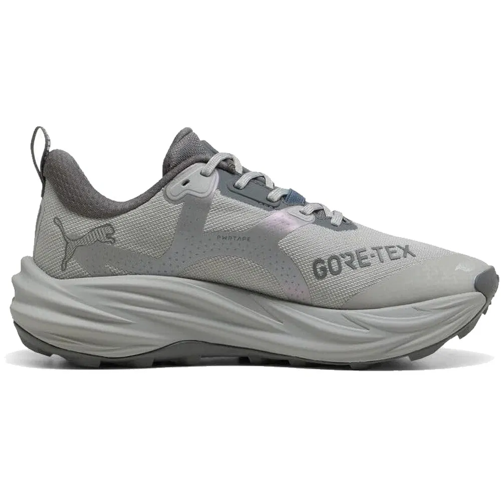 Puma VOYAGE NITRO 4 GTX (W) Кроссовки беговые женские Серый/Голубой