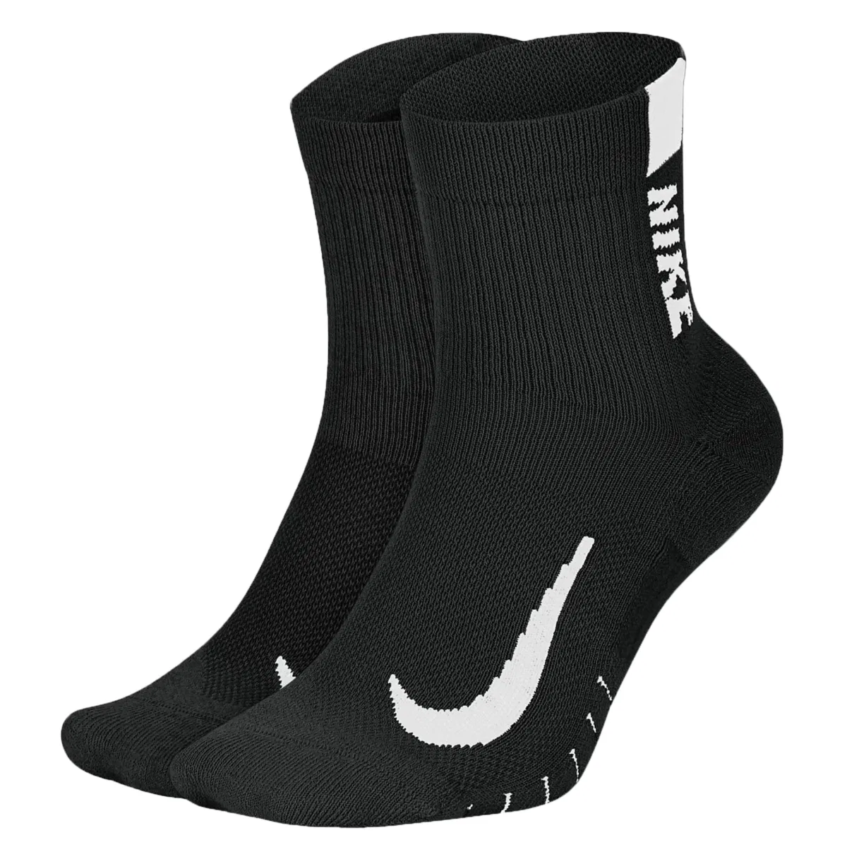 Nike MULTIPLIER RUNNING ANKLE SOCKS Носки беговые (2 пары) Черный/Белый