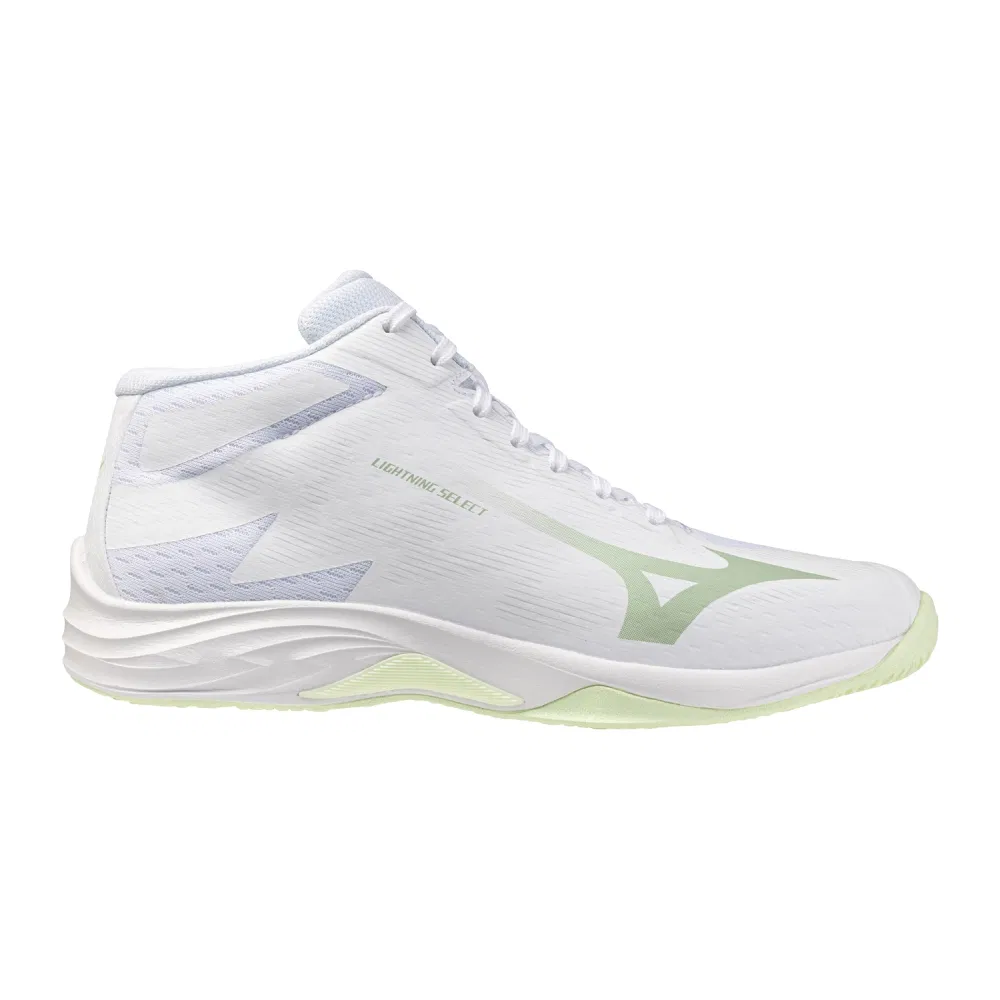 Mizuno LIGHTNING SELECT MID (W) Кроссовки волейбольные женские Белый/Зеленый