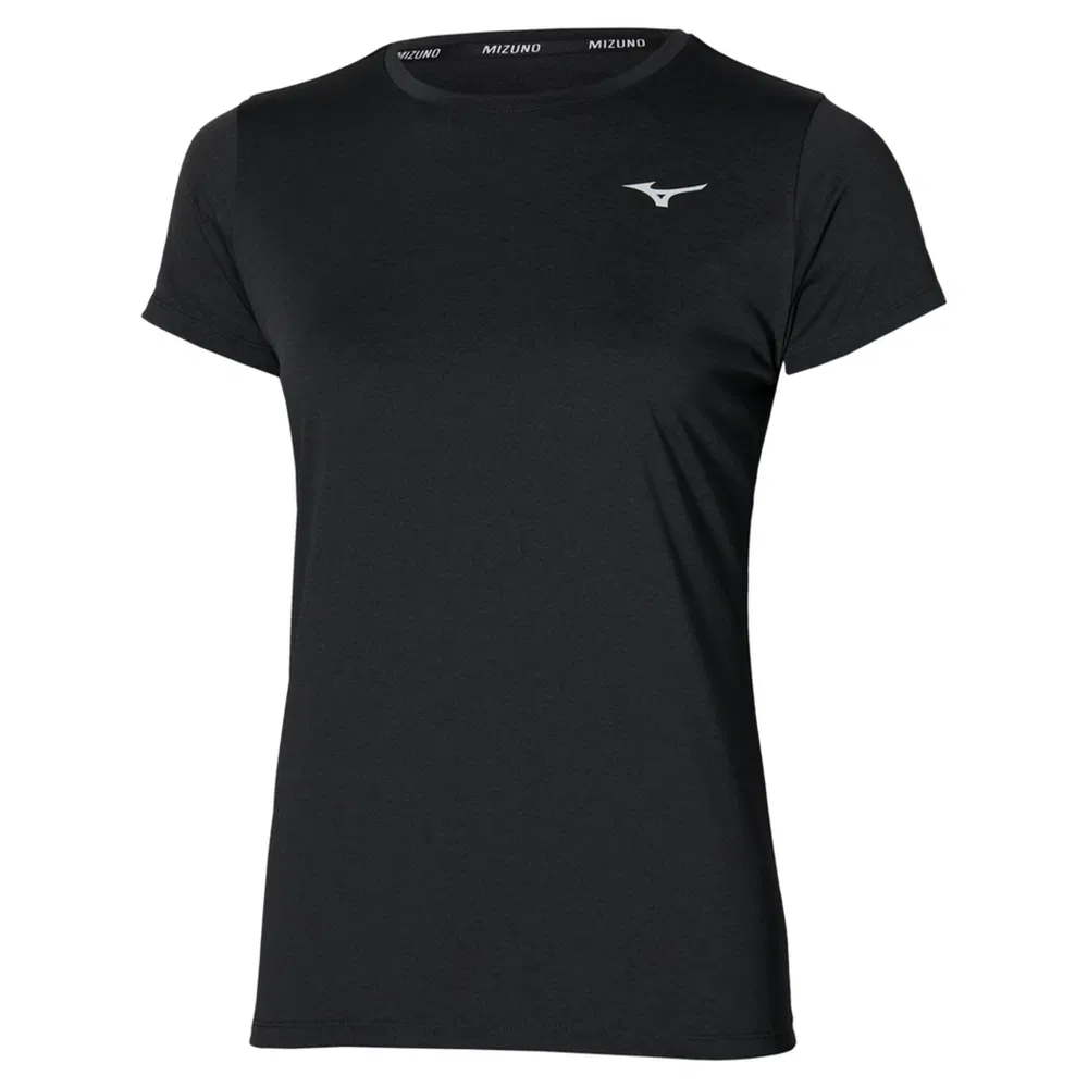 Mizuno IMPULSE CORE T-SHIRT (W) Футболка беговая женская Черный