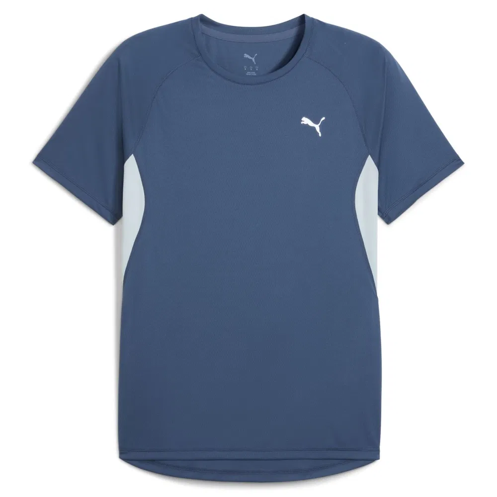 Puma VELOCITY RUNNING TEE Футболка беговая Темно-синий/Белый