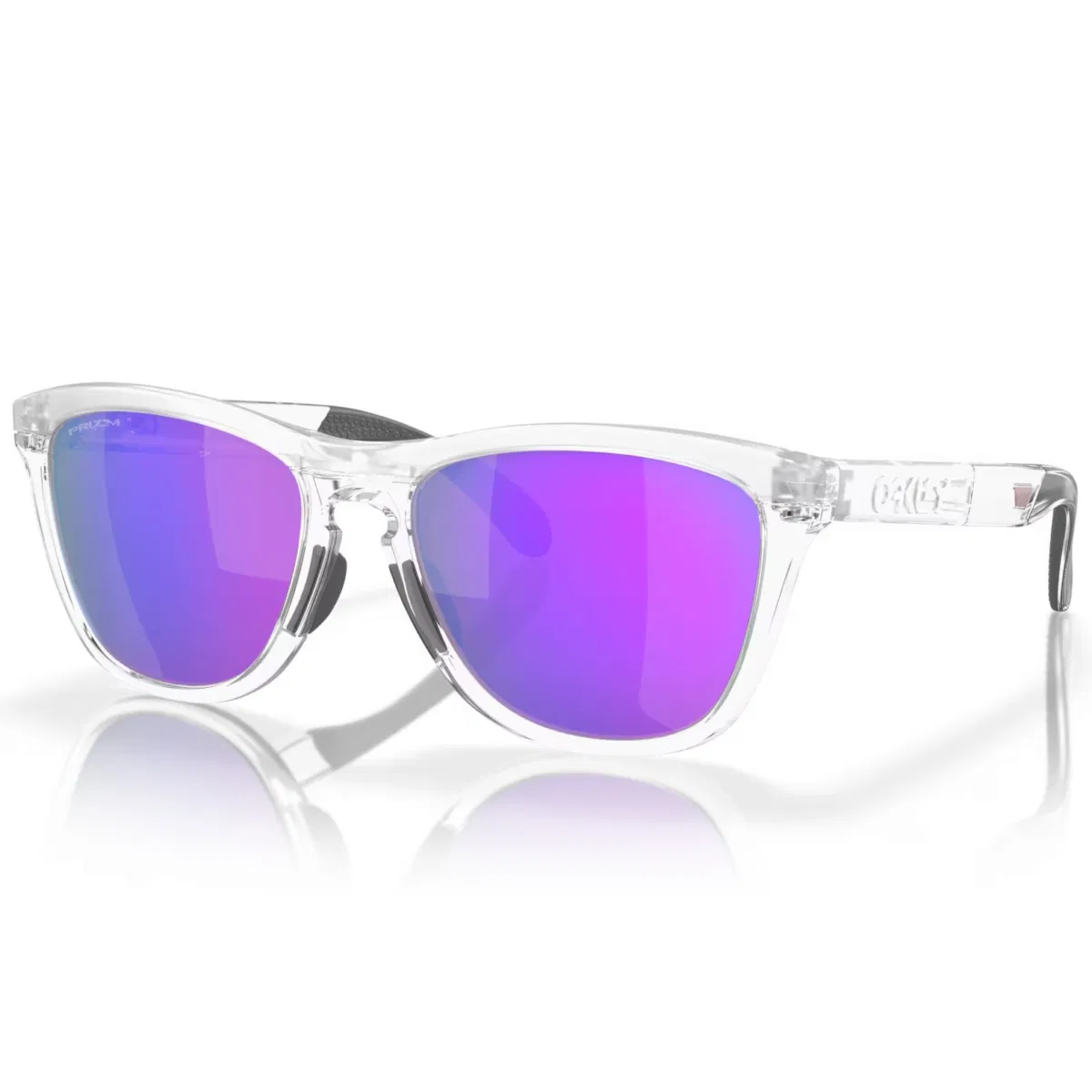 Oakley FROGSKINS RANGE MATTE CLEAR PRIZM VIOLET Очки солнцезащитные Прозрачный/Фиолетовые линзы