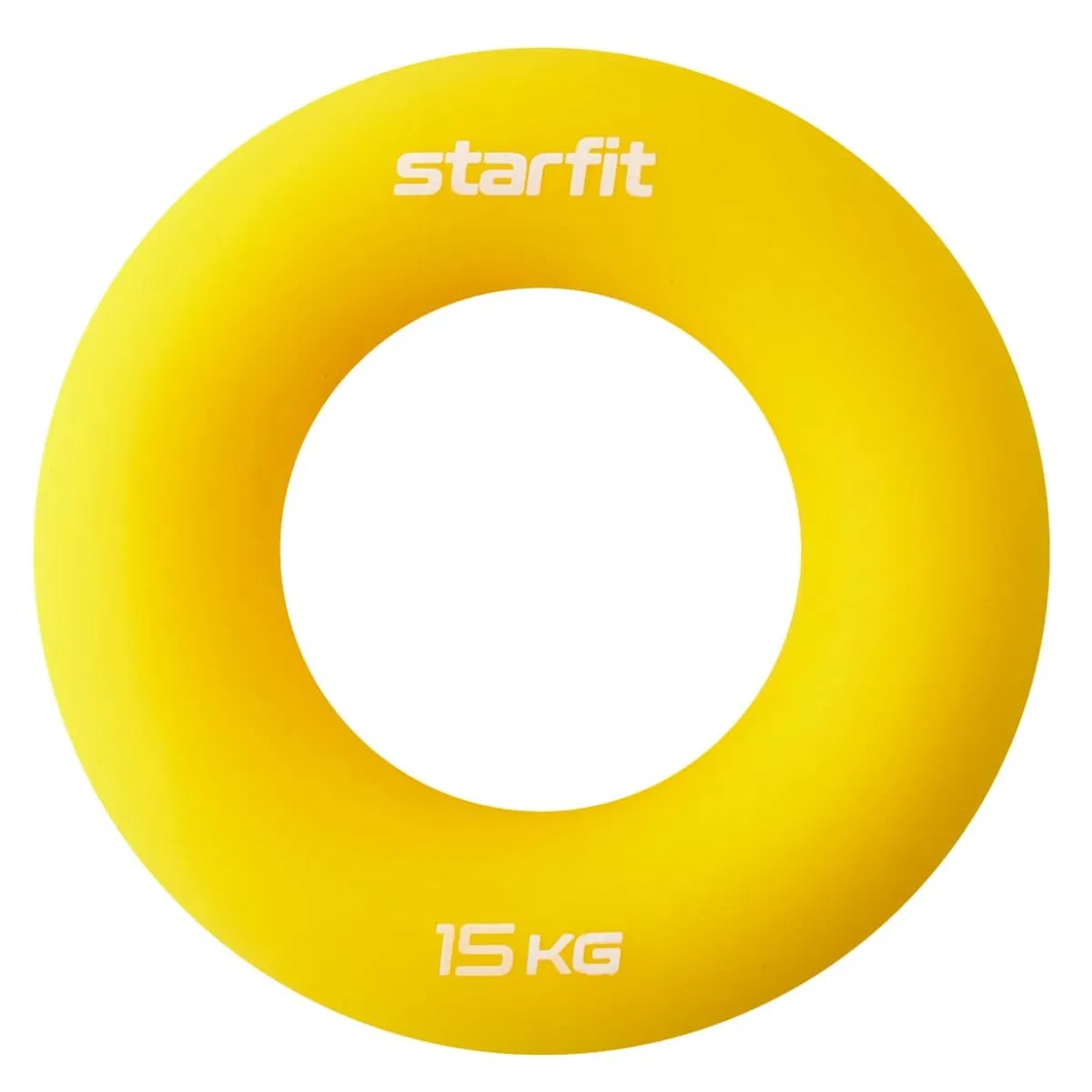 Starfit ES-404 Эспандер кистевой Кольцо диаметр 8,8см силикогель 15кг Желтый