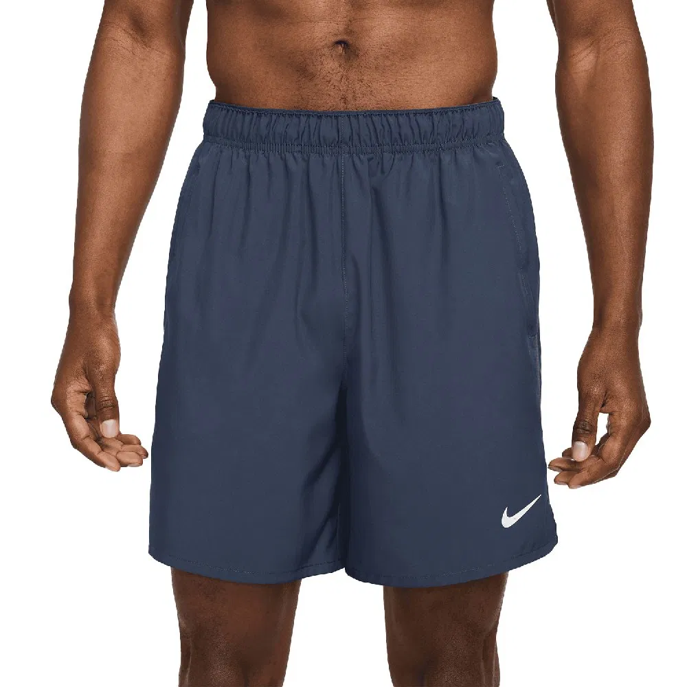 Nike CHALLENGER DRI-FIT 18CM UNLINED RUNNING SHORTS Шорты беговые Темно-синий/Белый