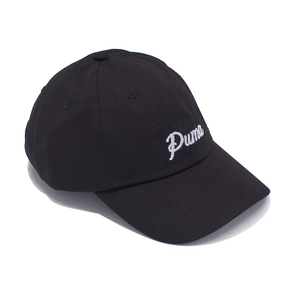 Puma ESSENTIALS SCRIPT DAD CAP Бейсболка Черный
