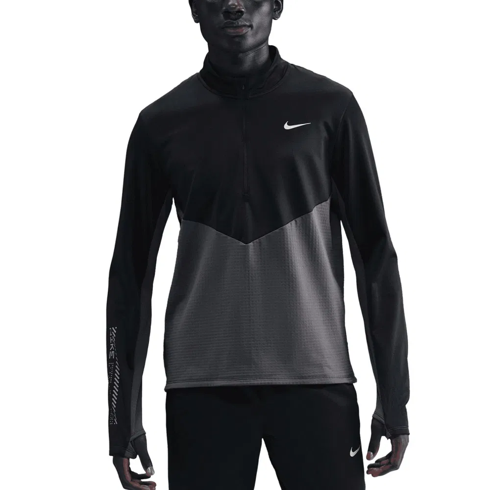 Nike PACER WINTERIZED Толстовка беговая Черный/Серый