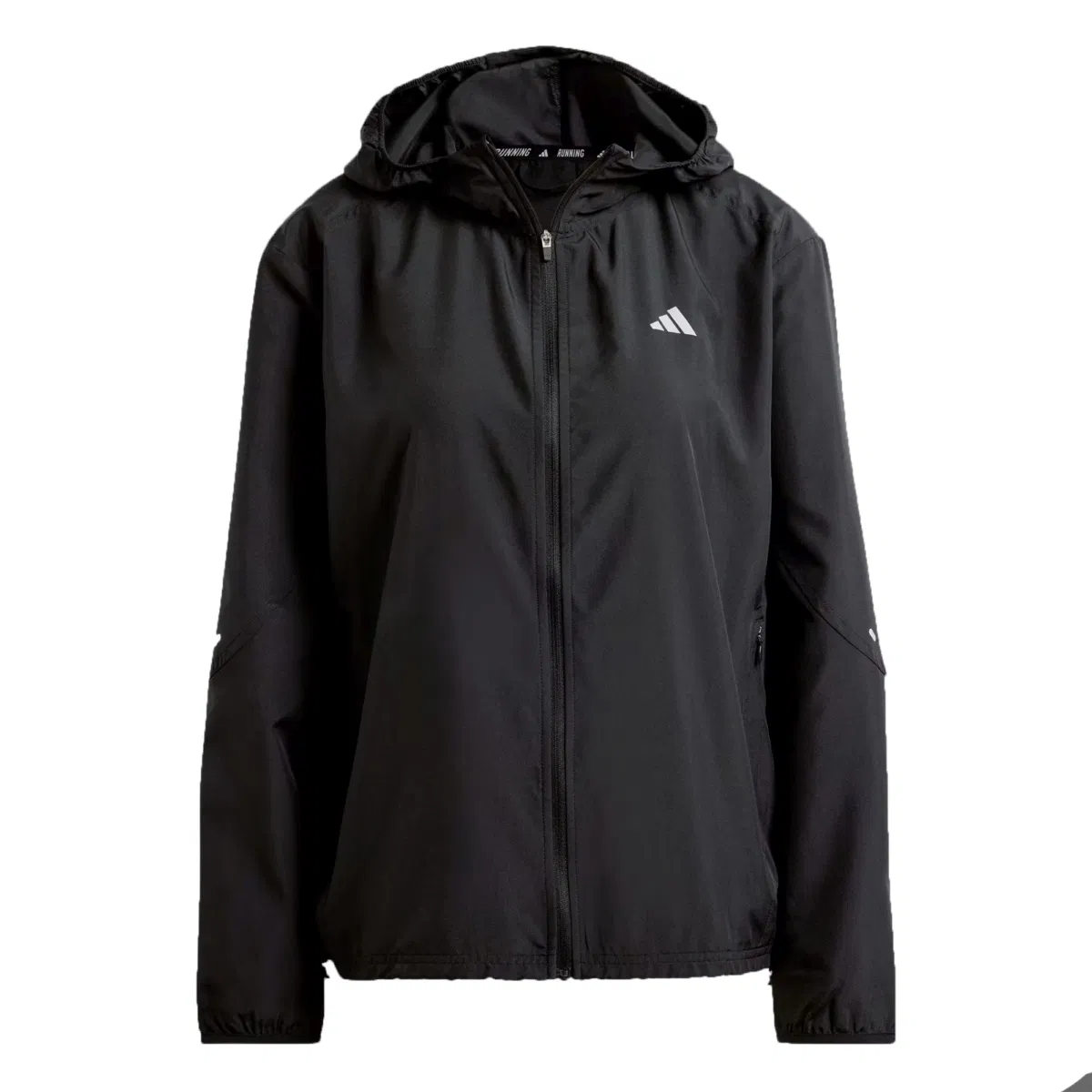 Adidas RUN IT JACKET (W) Куртка ветрозащитная женская Черный/Белый