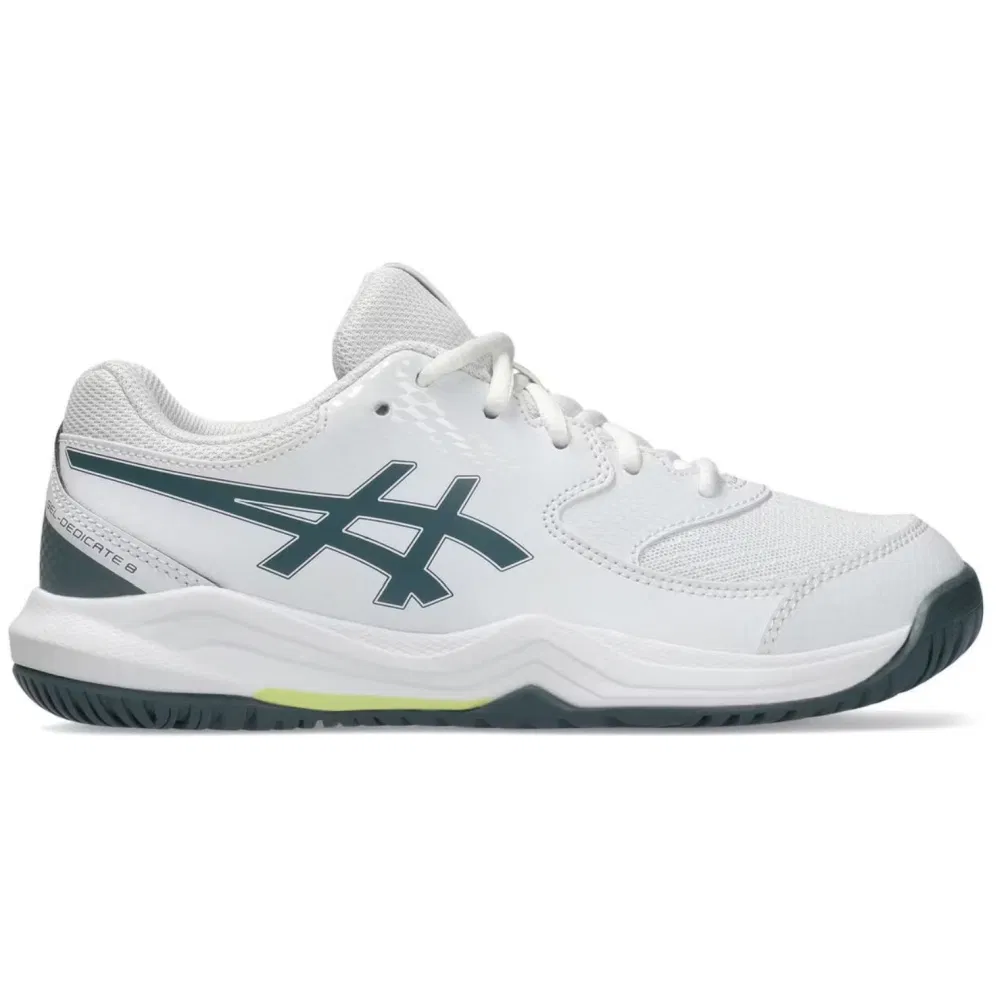 Asics GEL-DEDICATE 8 GS Кроссовки теннисные Белый/Темно-зеленый