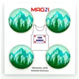 Magni ГОРЫ ЗЕЛЕНЫЕ Магнитные держатели спортивных номеров