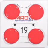 Magni КРАСНЫЙ Магнитные держатели спортивных номеров